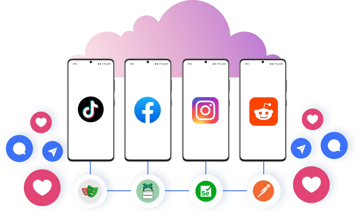 Optimize your results by using Multilogin cloud phones.