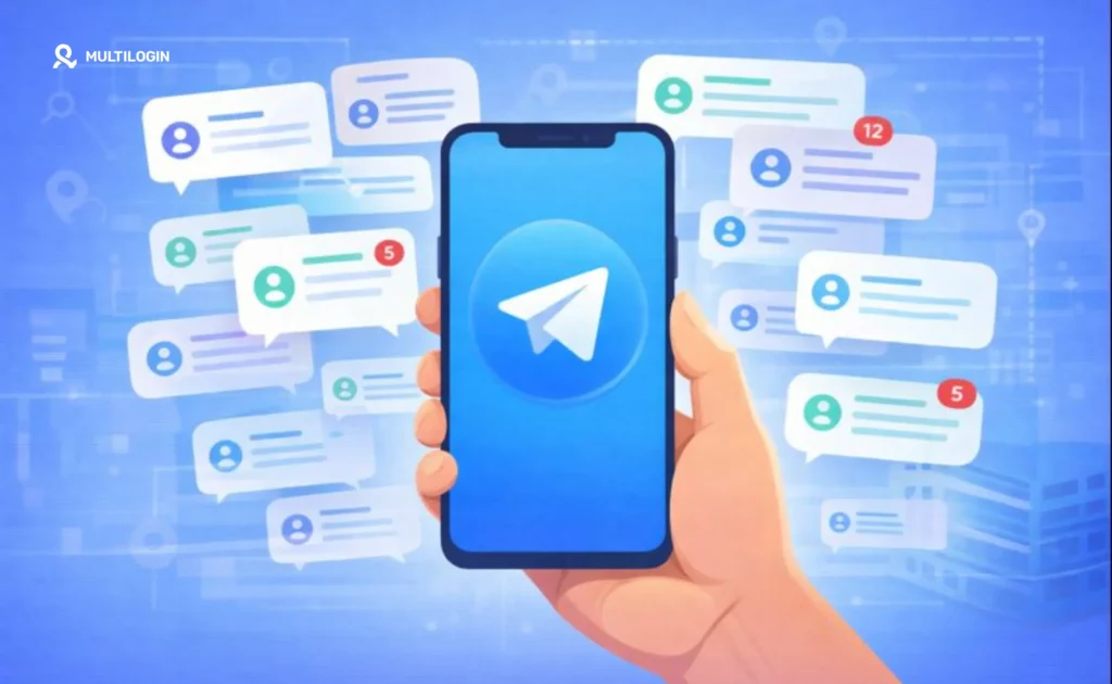 Управление несколькими аккаунтами в Телеграмм на одном устройстве