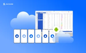 Cloud Android phones managed on a PC through the Multilogin interface