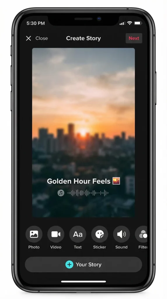 tiktok_story_posting_screen