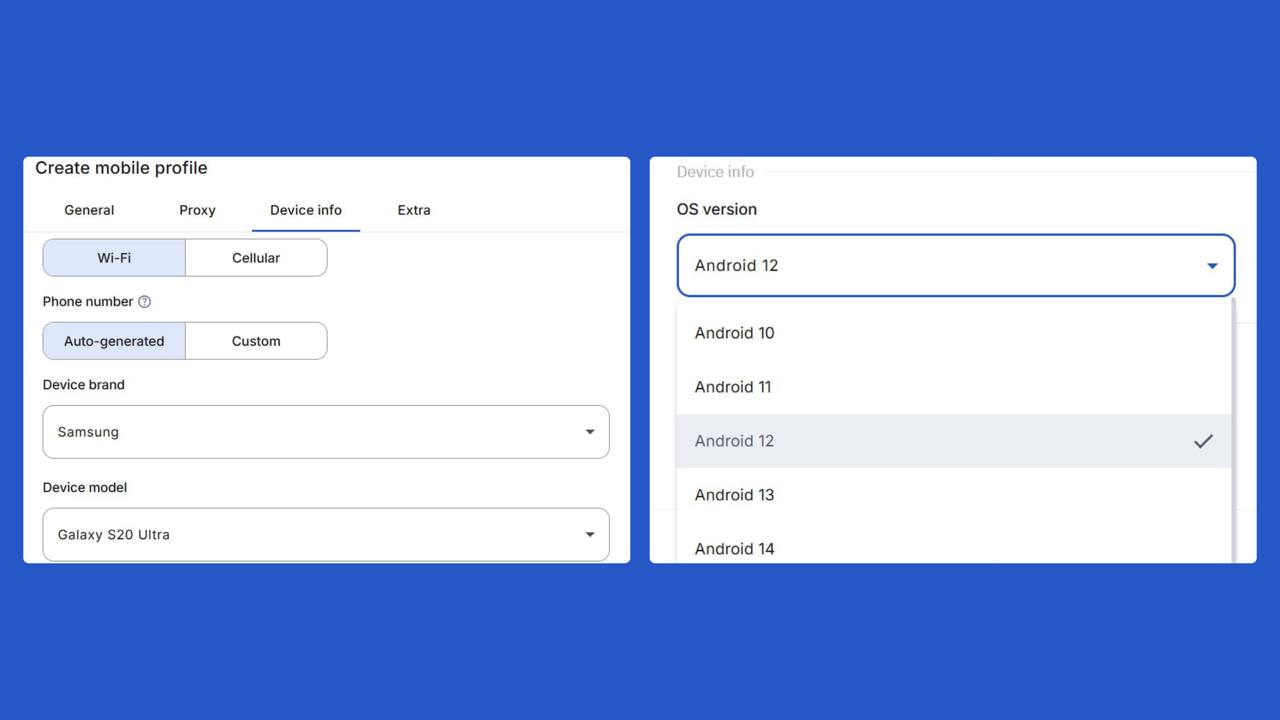 Team access, folders, or mass actions interface