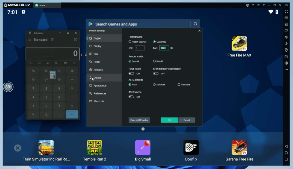 MEmu Play is a classic Android emulator for Windows