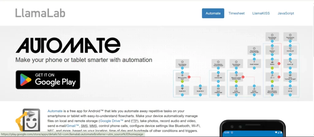 Automate App (by LlamaLab)