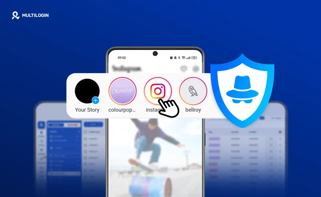 Облачный телефон Multilogin для анонимного просмотра сторис в Instagram и мониторинга конкурентов без пересечения аккаунтов