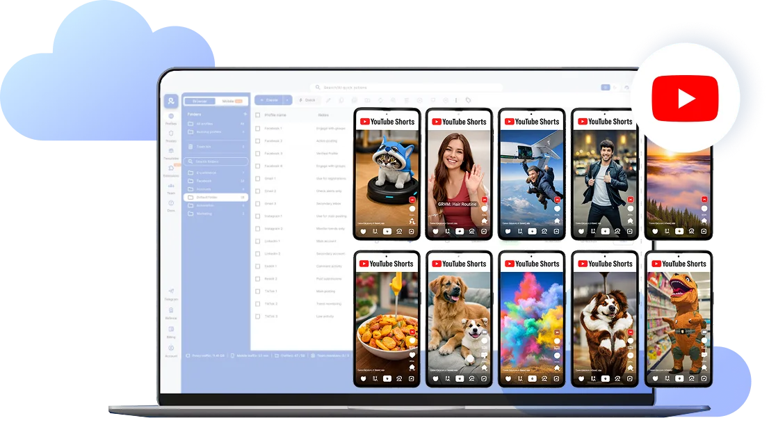 Cloud phone for YouTube