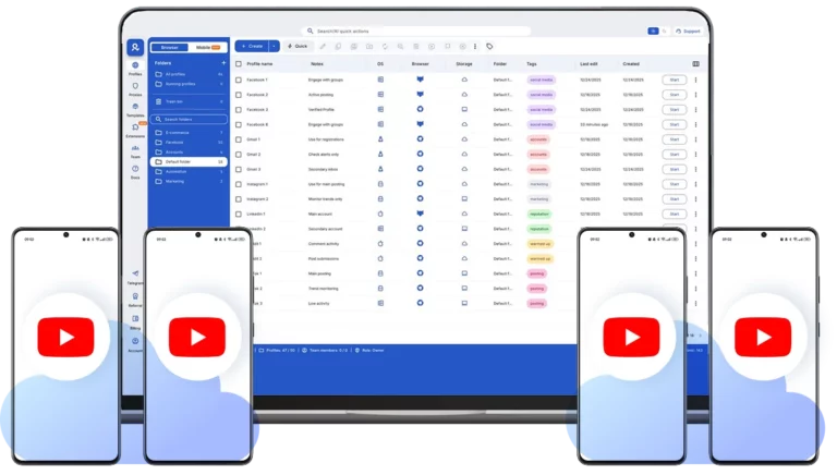 Built-In proxies aligned with your cloud phone location