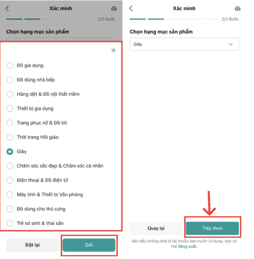 chọn mặt hàng bán háng tiktokshop