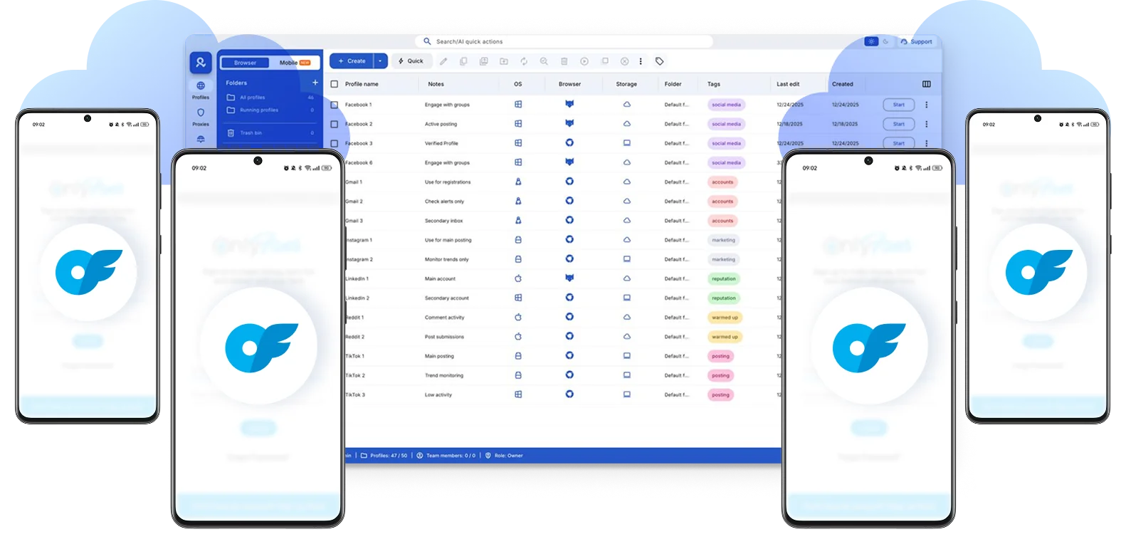 Create multiple OnlyFans accounts