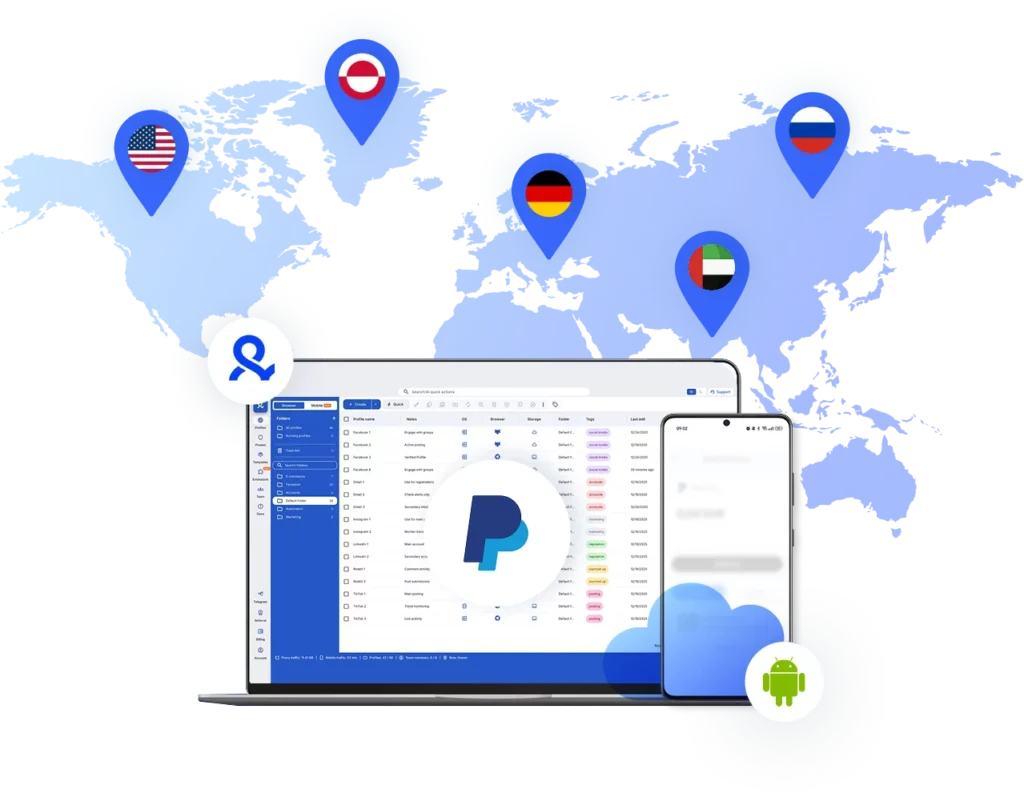 residential proxy for paypal