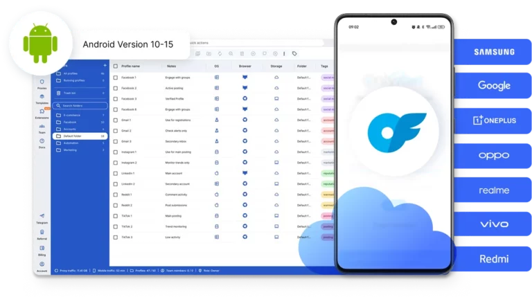 Run one cloud phone per Onlyfans account