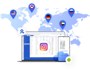 Управление Instagram-аккаунтами из разных стран через облачные телефоны