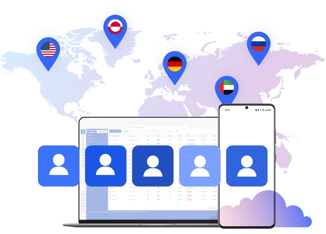 Multi account browser with built-in residential proxies for secure and isolated sessions