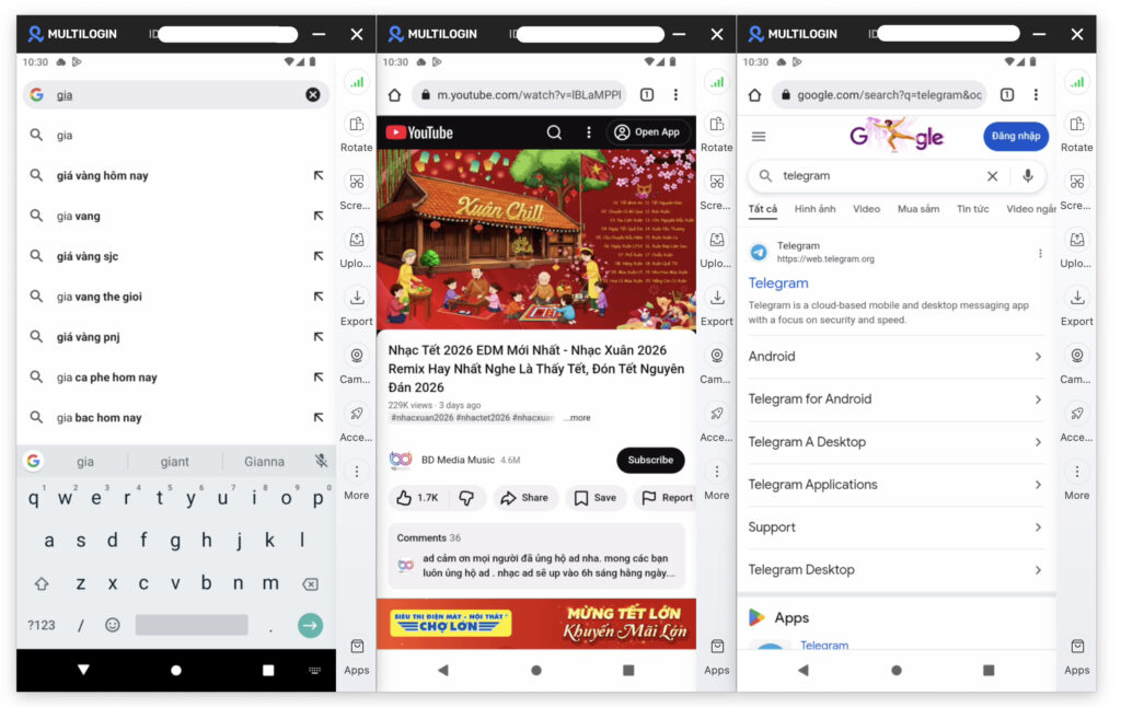 điện thoại đám mây multilogin cloud phone cho quản lý đa tài khoản