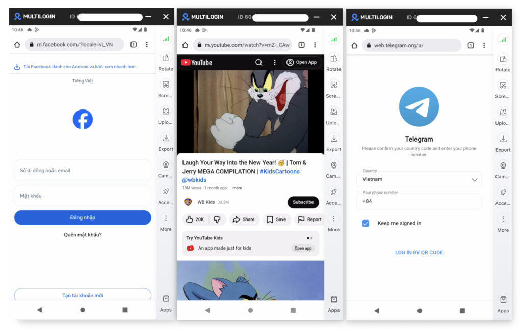 multilogin cloud phone quản lý nhiều tài khoản và vận hành tối ưu cùng điện thoại đám mây