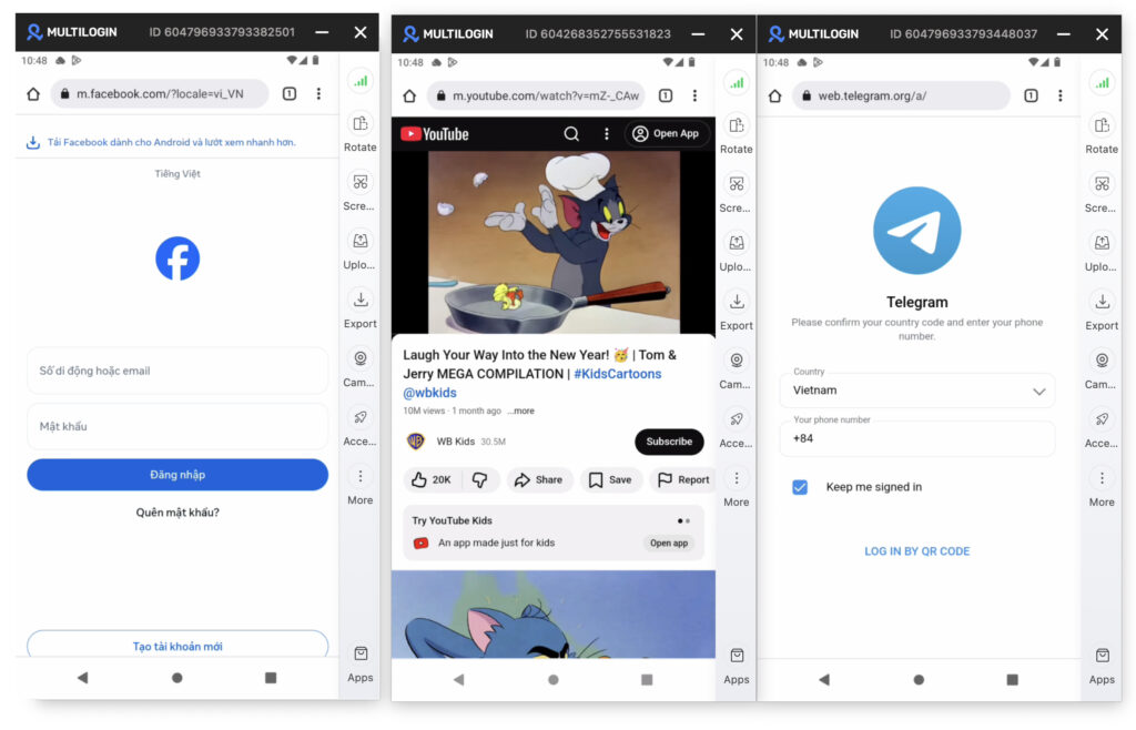 điện thoại đám mây multilogin cloud phone