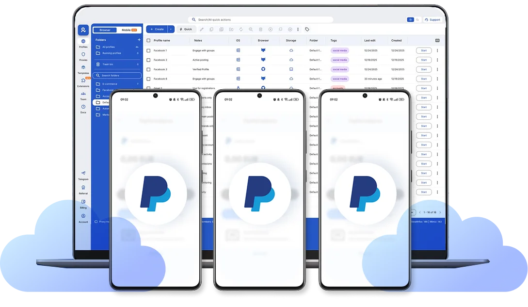 Run all PayPal accounts from one dashboard