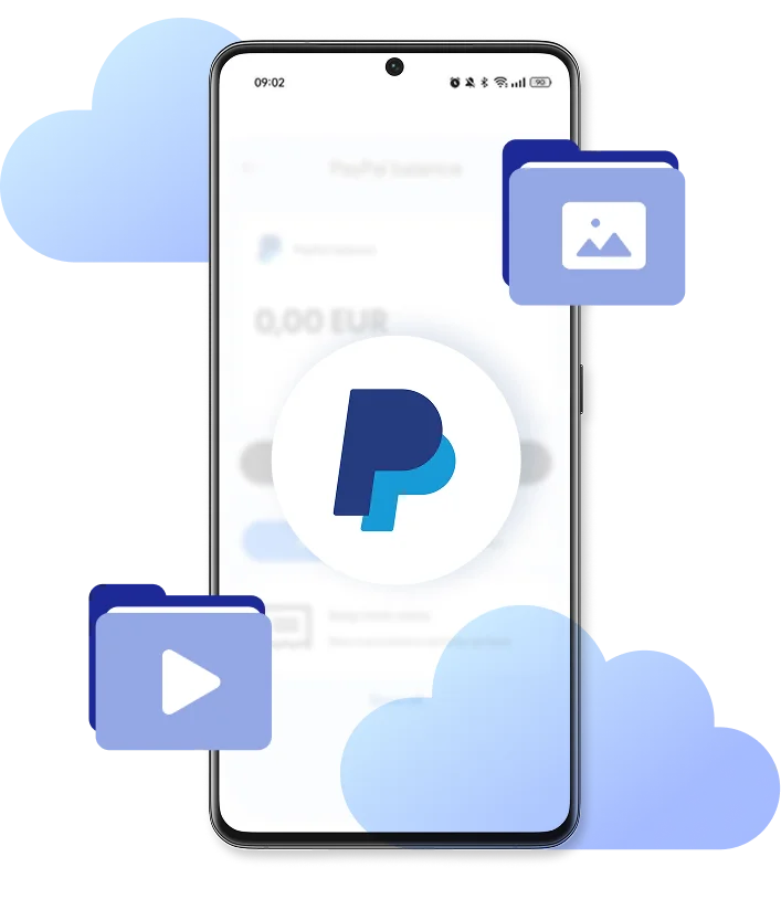 Access PayPal without switching devices