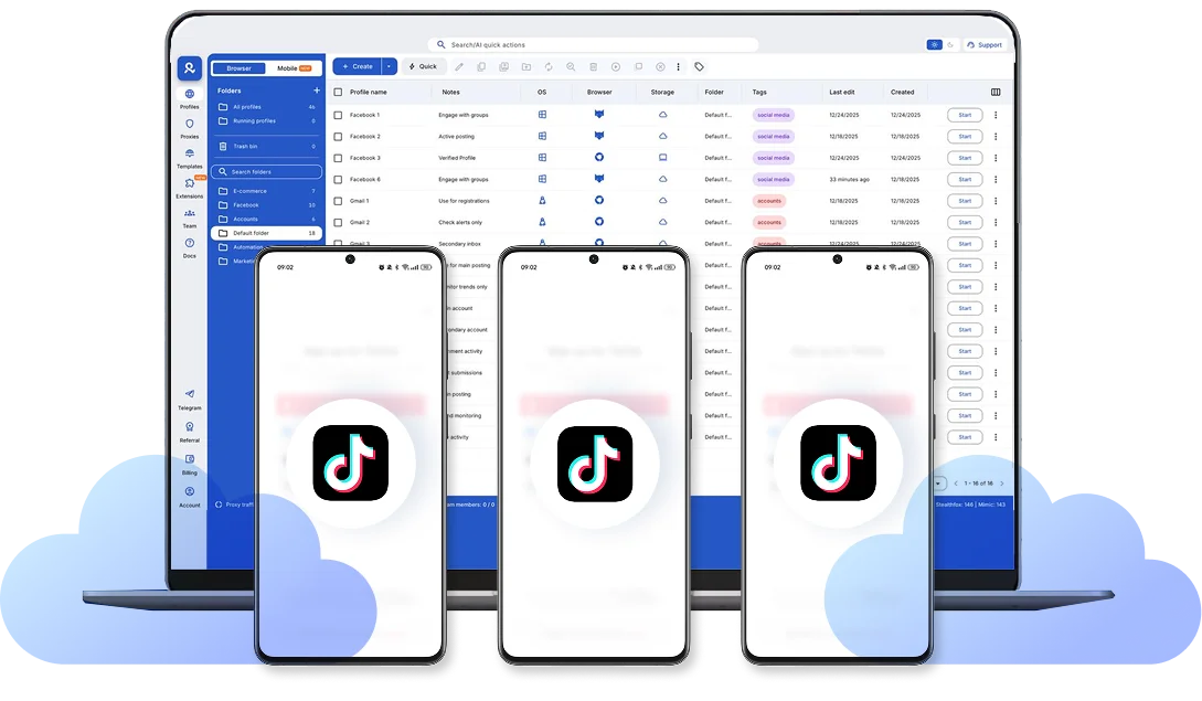 Manage All Your TikTok Accounts from One Desktop