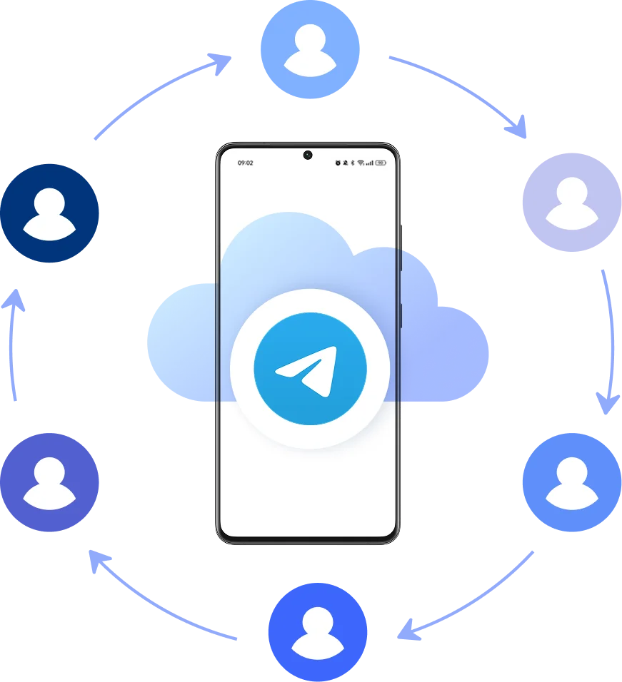 Telegram cloud phone enabling team-based multi-account management with secure role separation