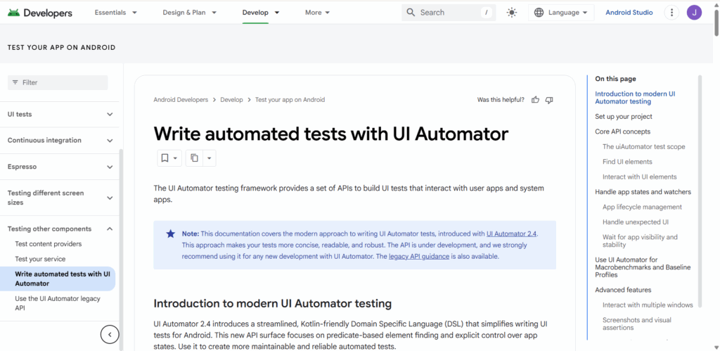 uiautomator