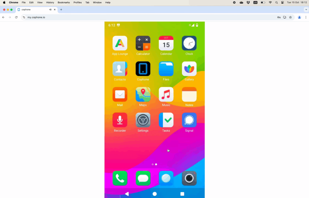 Облачный телефон Cophone