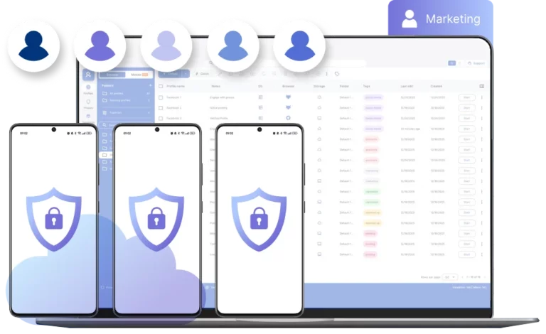 Антидетект телефоны для командной работы — управление мобильными аккаунтами из одной панели Multilogin