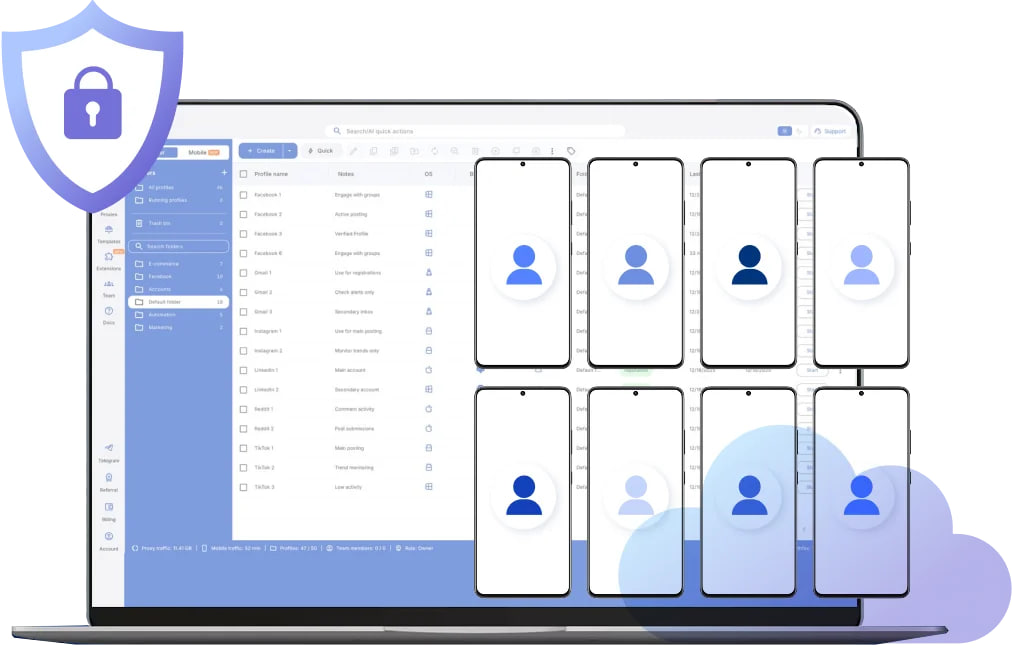 Антидетект телефон Multilogin — управление изолированными Android-устройствами для работы с несколькими мобильными аккаунтами