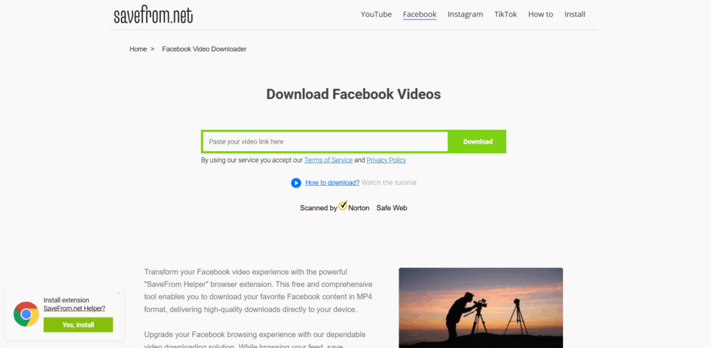 Download Facebook Videos