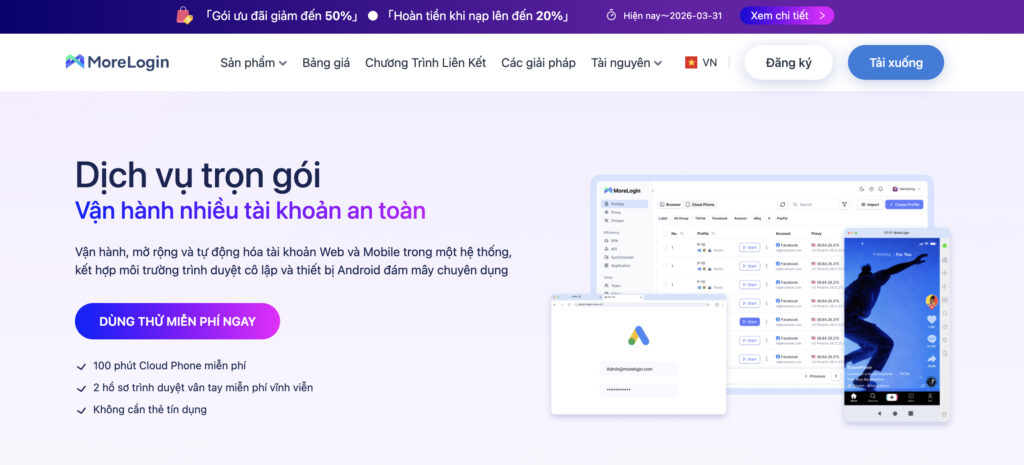 Morelogin cloud phone - so sánh morelogin và multilogin điện thoại đám mây , điện thoại ảo