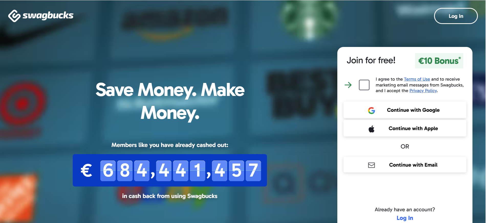 Swagbucks interface 