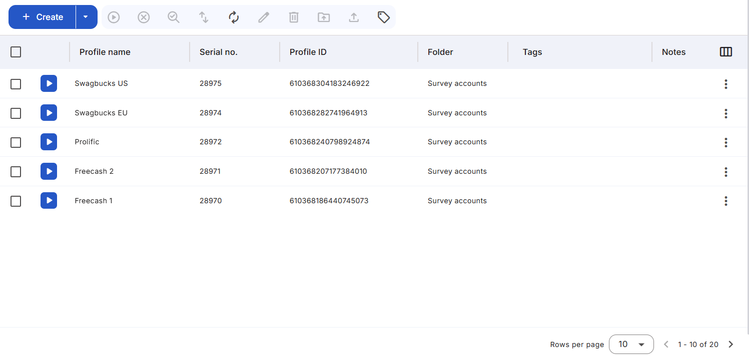 Multiple cloud phones for survey monetization