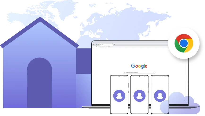 Residential proxies to manage multiple accounts from anywhere with no risk.