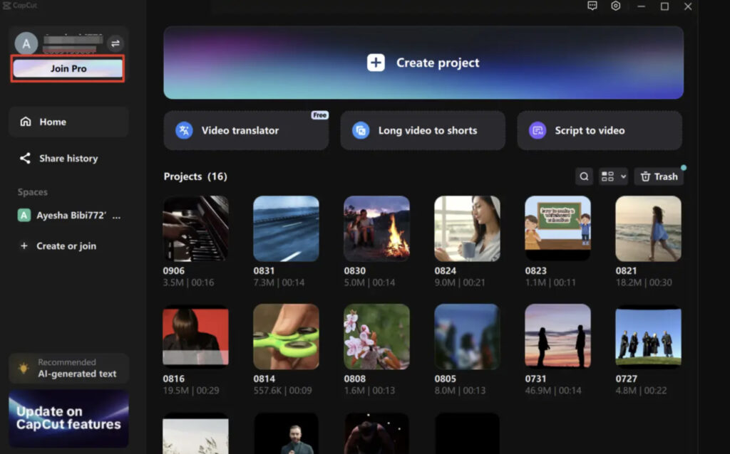 capcut pro, cách dùng capcut, cách dùng capcut pro