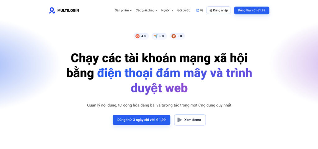 cloud phone - điện thoại đám mây giúp quản lý đa tài khoản instagram cũ. tạo tài khoản instagram cũ, quản lý các tài khoản insta, acc insta cũ