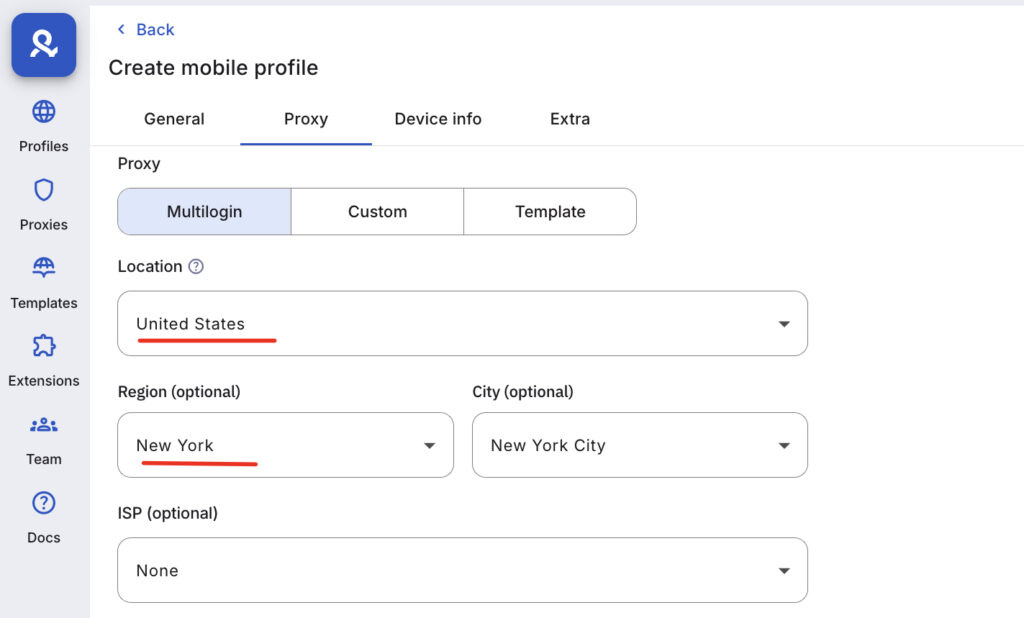 create mobile profile for prizepicks