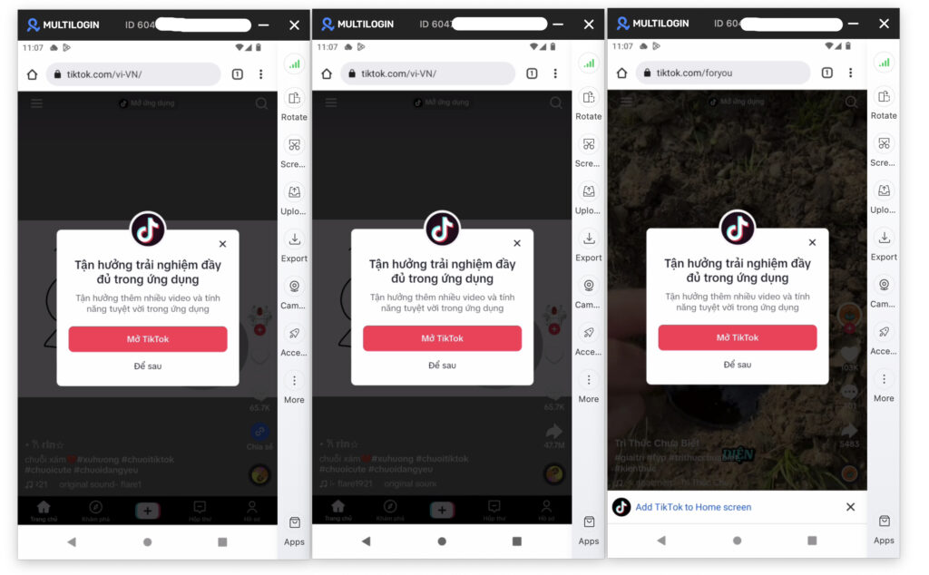 multilogin điện thoại ảo quản lý nhiều tài khoản tiktok