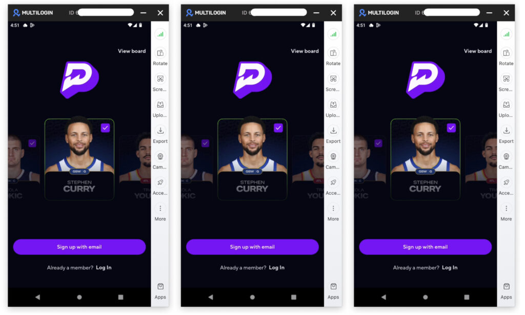multilogin cloud phone with prizepicks