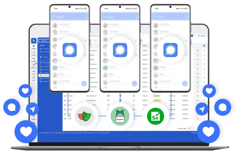 Multiple Signal accounts on cloud phones with Multilogin and no re-verifications