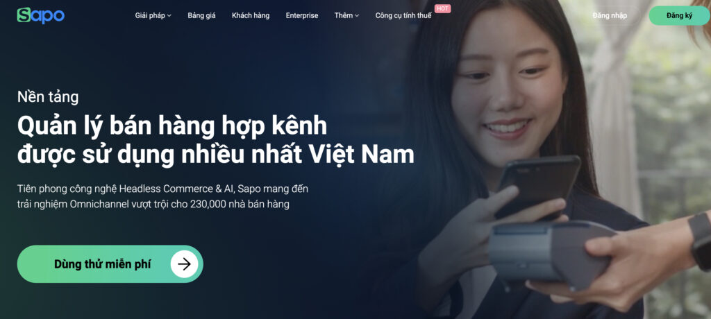 sapo quản lý fanpage bán hàng đa kênh