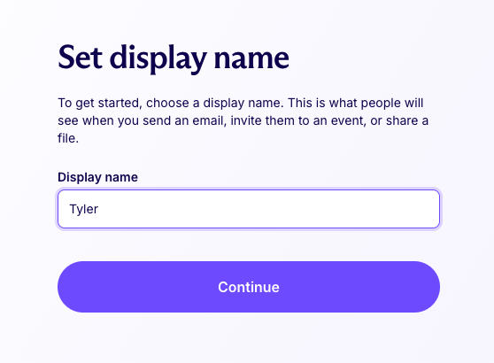Complete the account setup and make sure the inbox loads correctly