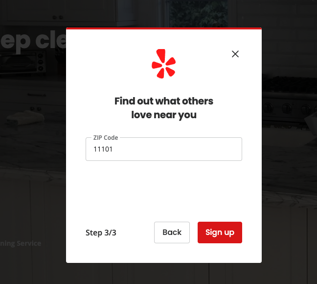 Using a ZIP code that matches your proxy location