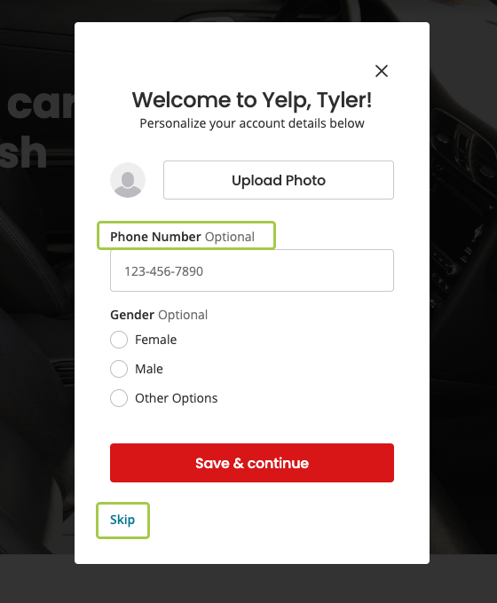 Adding a profile photo is a nice touch if you want your account to look more complete from day one