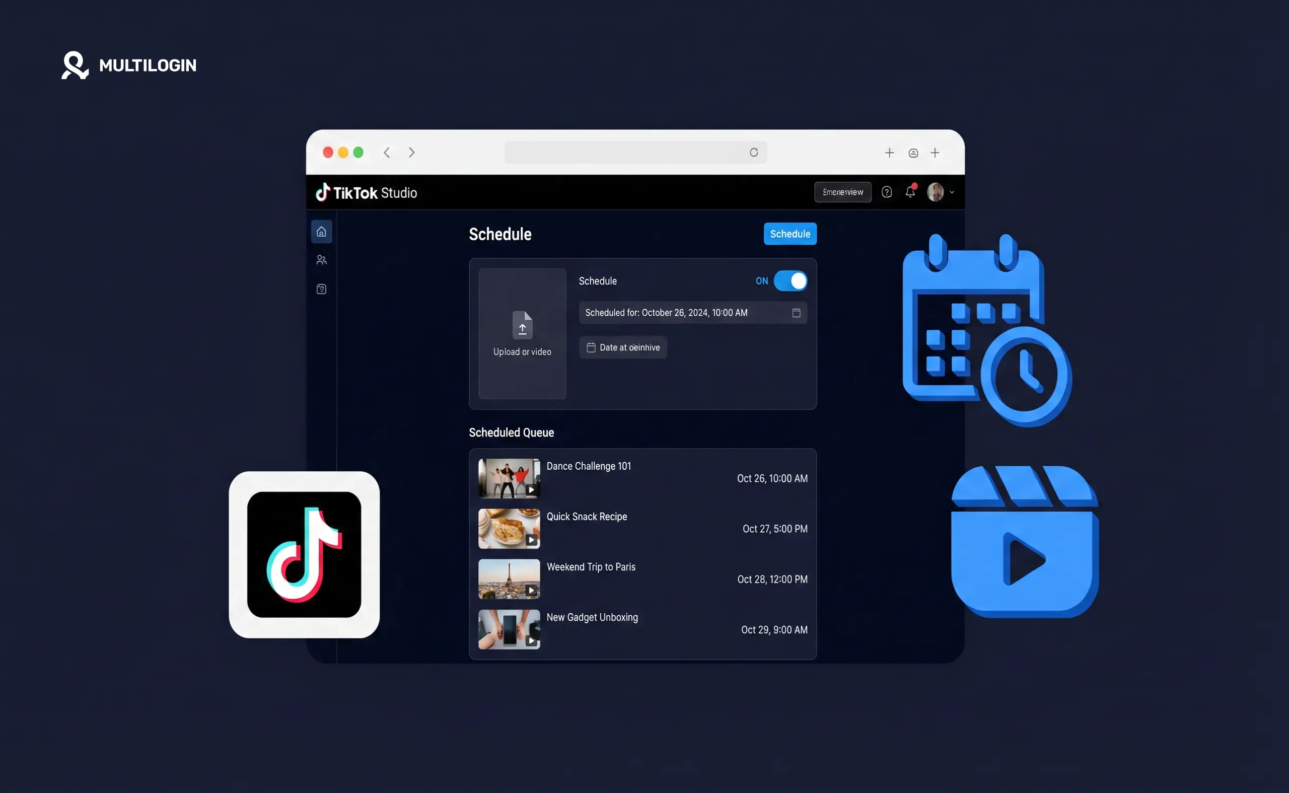 Como programar post no TikTok