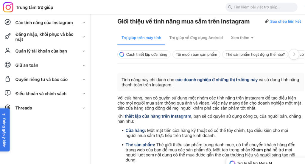 Instagram Shopping, kiếm tiền trên insta