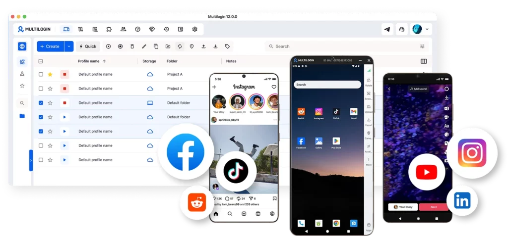 Multilogin – manage cloud-based smartphones and run Android applications