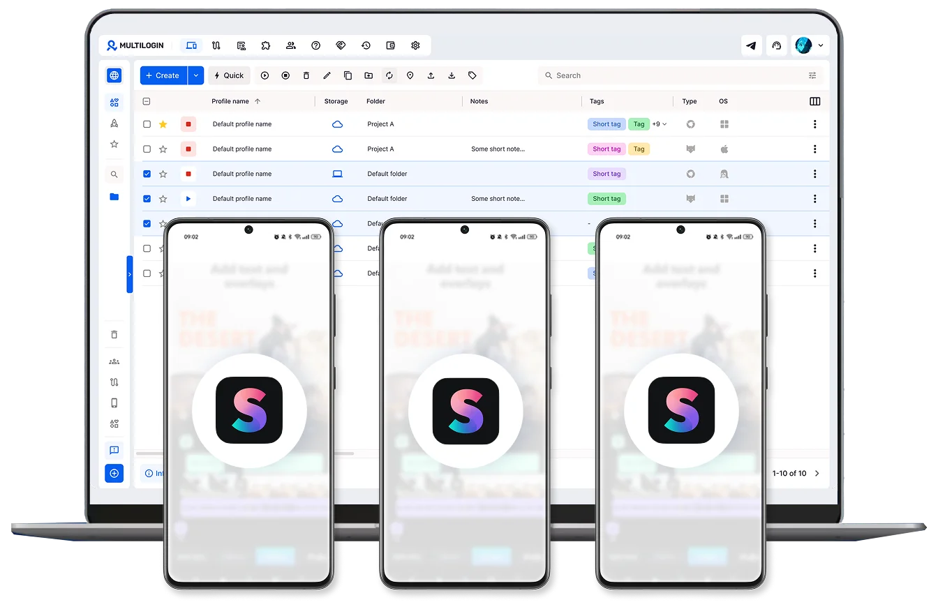 Native Splice video editor app on cloud phones