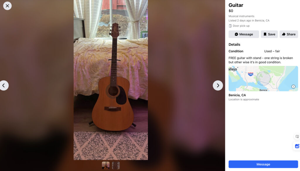 Bị cấm Facebook Marketplace
