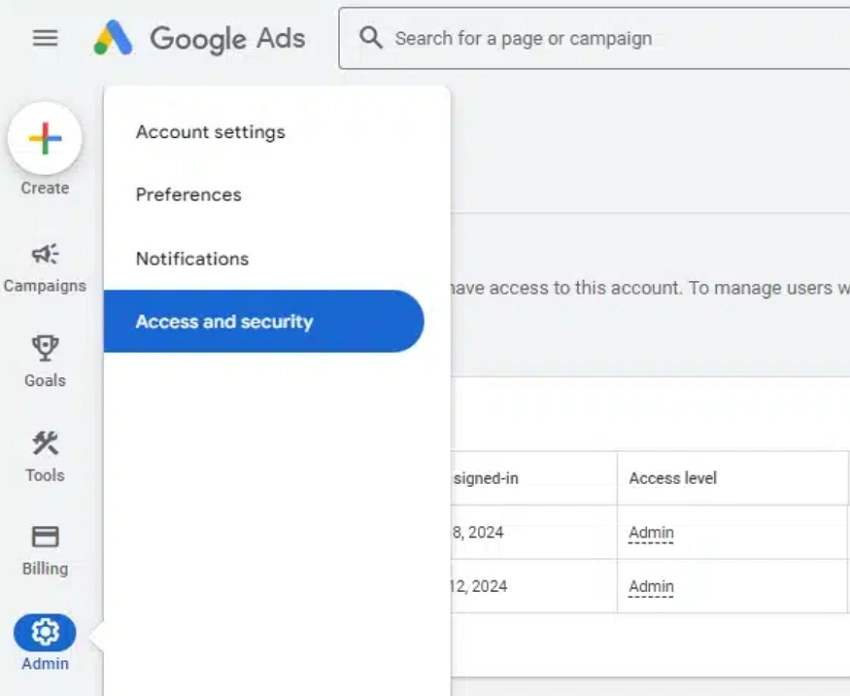 google-ads-access