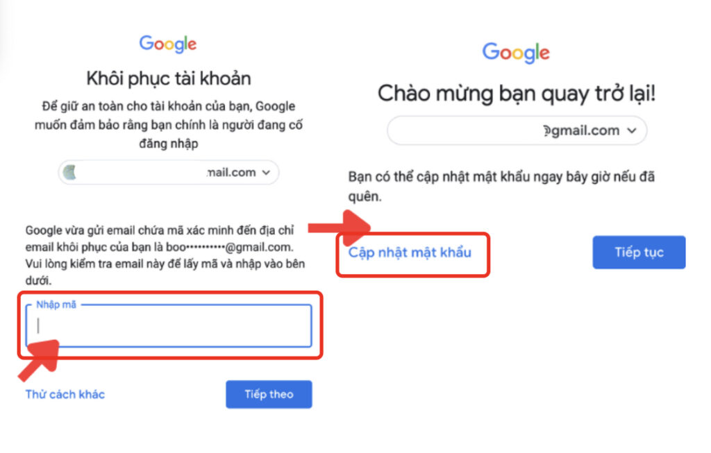khôi phục gmail, khôi phục email, khôi phục google account