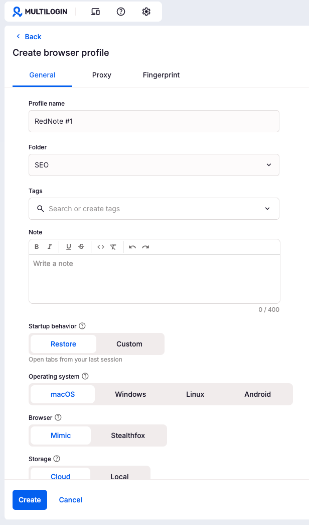Multiple Rednote Accounts How to Set Up RedNote (Xiaohongshu) Accounts Using Multilogin